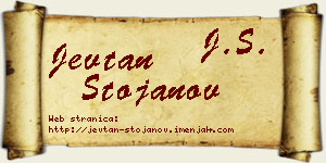 Jevtan Stojanov vizit kartica